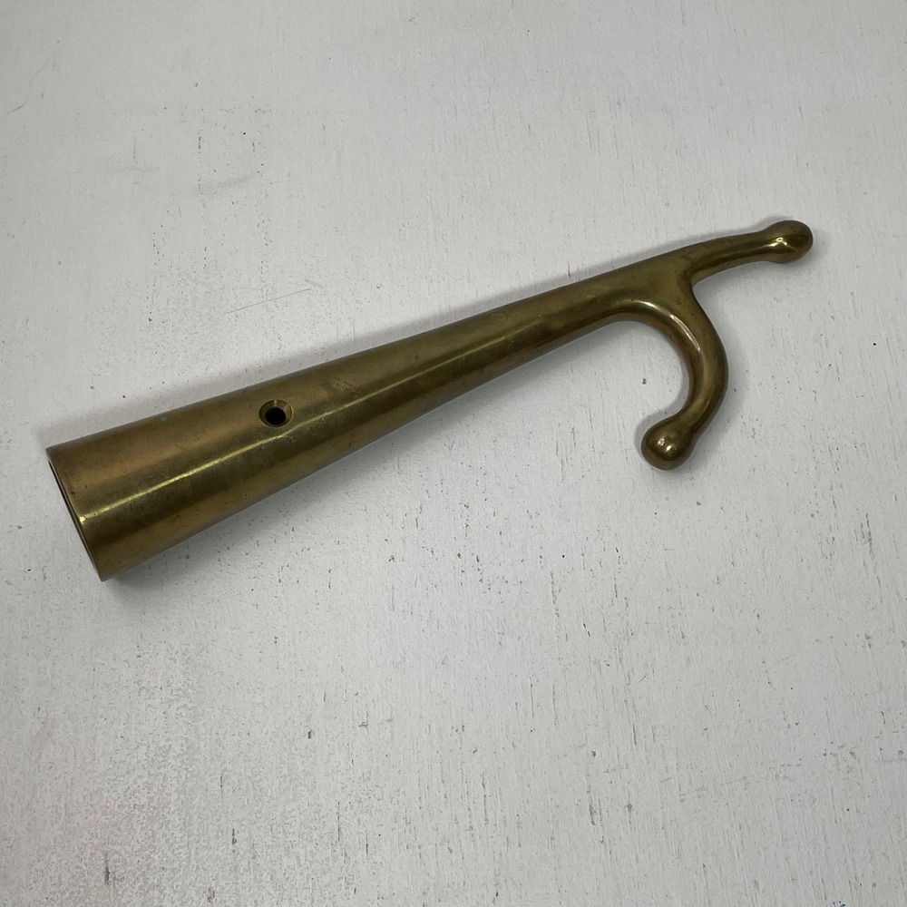 Vintage Solid Brass Boat Hook Nautical Maritime Hardware 8.25 Inch